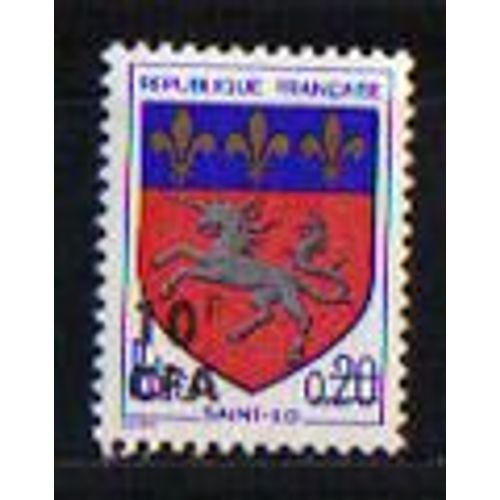 Armoirie De Ville Saint Lô Surchargé C F A (La Réunion) Année 1969 N° 386 Yvert Et Tellier Luxe
