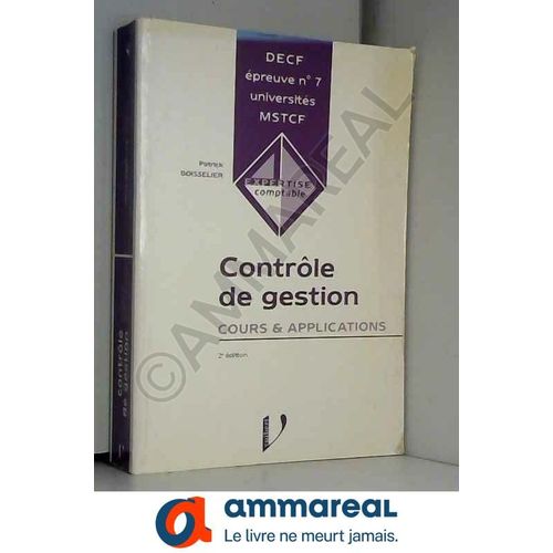 Contrôle De Gestion, Decf Épreuve N° 7 : Cours Et Applications
