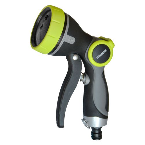Jardibric - Pistolet d'arrosage métal gainé control pouce 3 Jets GAMME PREMIUM