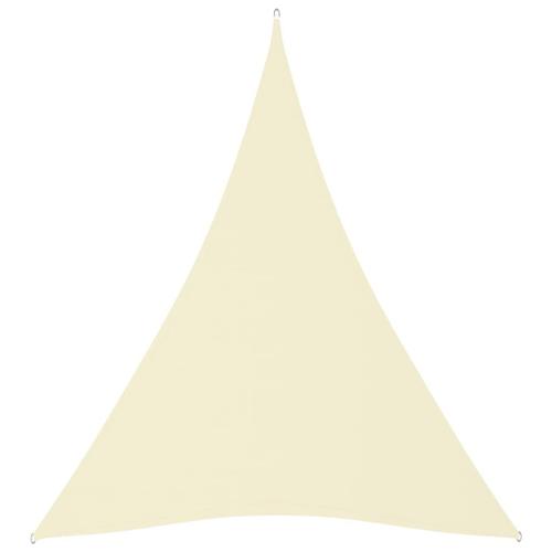 Vidaxl Voile De Parasol Tissu Oxford Triangulaire 5x6x6 M Crème