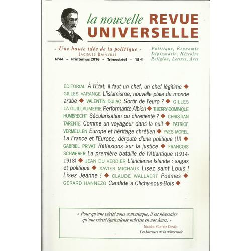 La Nouvelle Revue Universelle 44 