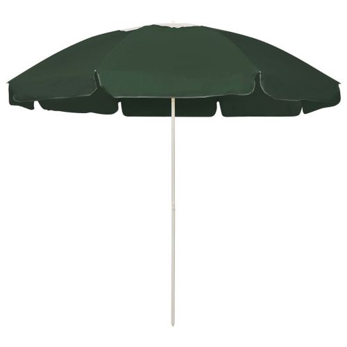 Vidaxl Parasol De Plage Vert 240 Cm
