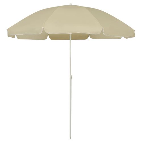 Vidaxl Parasol De Plage Jaune Sable 240 Cm