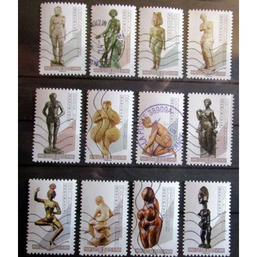 2019. Série Complète Adh1695 À Adh1706: Le Nu Dans L'art.