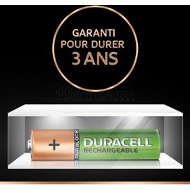 Pack Blister De 4 Piles Rechargeables Duracell Duralock Type Aa 1,2v