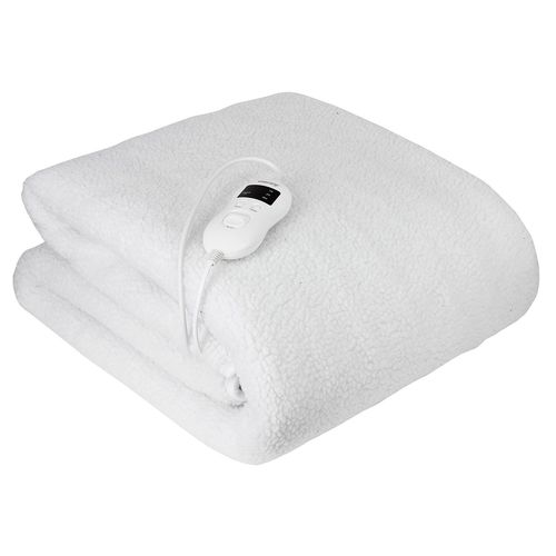 Chauffe-Lit Électrique 160x100cm 8 Température Minuteur Lavable 85 W, 85w, Blanc, Camry, Cr 7422
