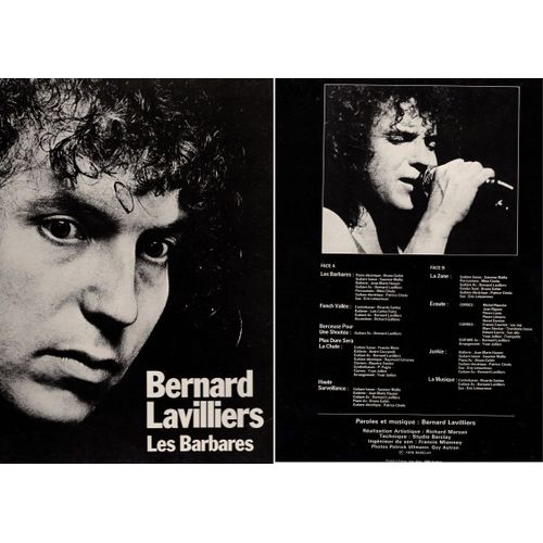 Bernard Lavilliers, 33 Tours Lp Vinyl "Les Barbares"