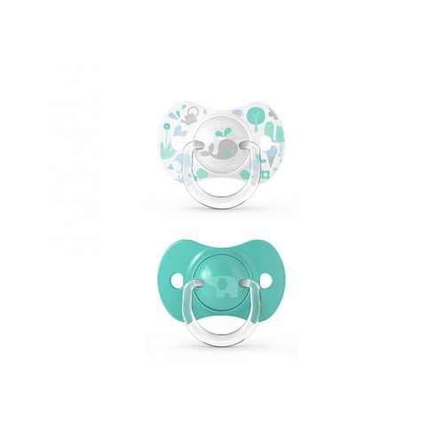 Lot De 2 Sucettes Symétrique Sx Pro 6-18 Mois Memories Aigue-Marine - Suavinex