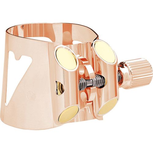 Vandoren Lc01pgp Optimum Ligature Rose Or Pour Clarinette Sib + Couvre-Bec