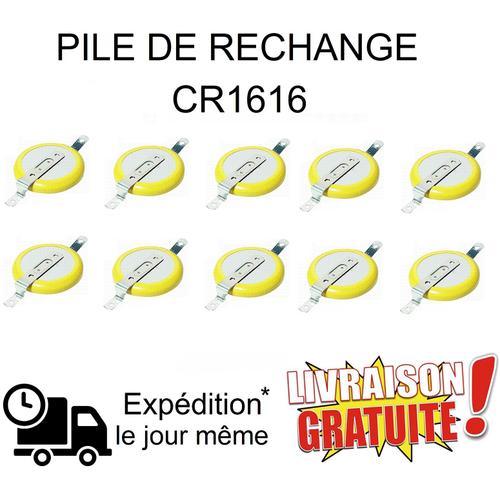 Lot 10 Piles De Rechange Cr1616 Pour Pokémon Rouge, Bleu, Jaune, Game Boy Cartouche Sauvegarde