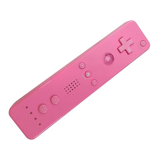 Contrôleur De Jeu À Distance De Remplacement De Manette De Jeu Avec Sangle De Poignet Compatible Avec Wii Et Wii U 1pc-Rose Rose