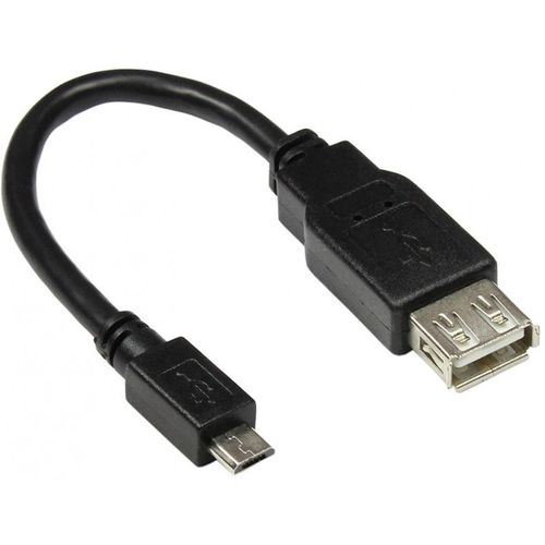 Good Connections - Adaptateur USB - Micro-USB de type B (M) pour USB (F) - USB 2.0 OTG - 10 cm - noir