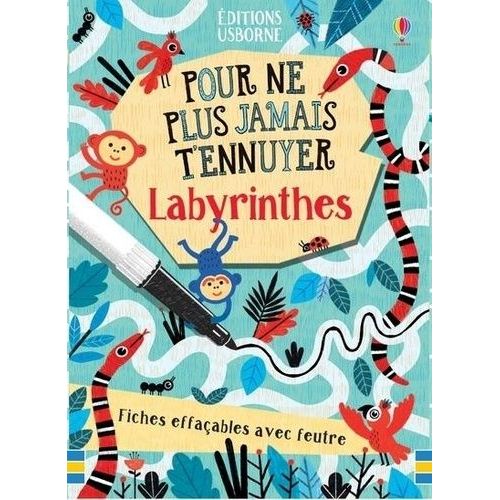 Labyrinthes - Fiches Effaçables Avec Feutre