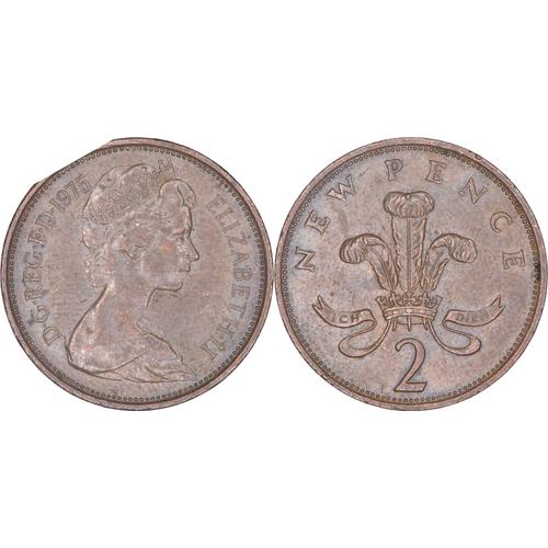 Royaume-Uni - 1975 - 2 Pence - Queen Elizabeth Ii - A029