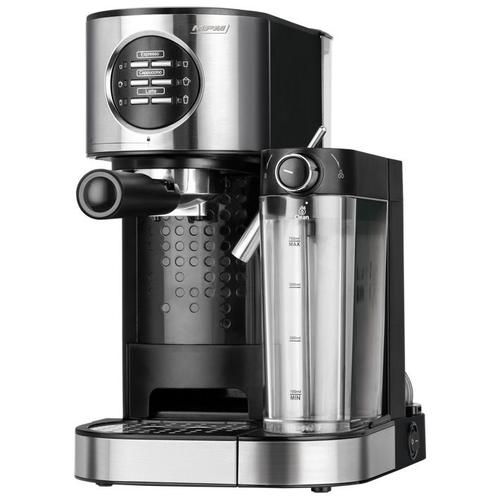Machine à espresso et cappuccino 15 bars, réservoir de lait chauffant 0,7 Litre 1470W MPM MKW-07M