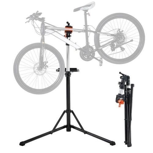 Pied D'atelier Vélo - Vevor - 1120 × 755 × 1700 Mm,Pince Rotative Réglable En Hauteur 360°,Charge 30 Kg