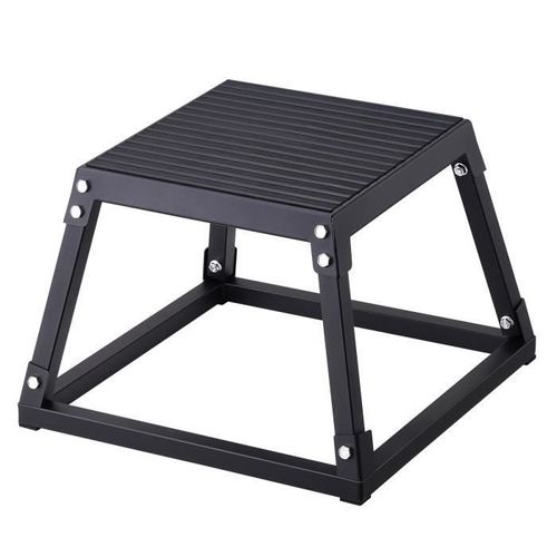 Boîte À Saut Musculation - Vevor - 445x445x305 Mm,Charge 227 Kg,Noir,Plateforme Antidérapante,Pour La Formation De Gym À Domicile