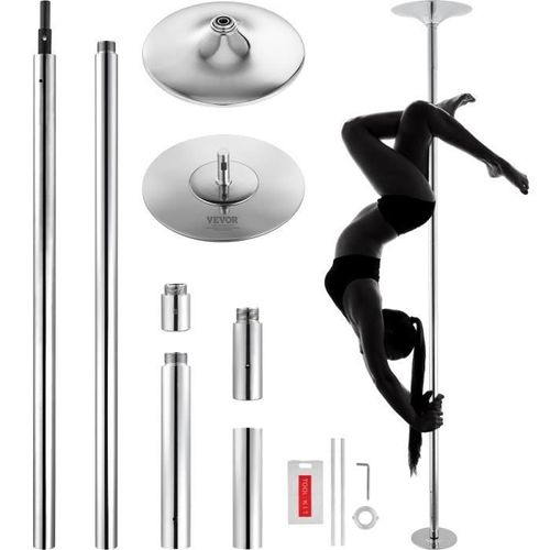 Pôle De Danse - Vevor - Barre De Pole Dance Barre De Danse Professionnelle Portable Et Amovible 2750 X 390 X 390 Mm Pour Club Gym