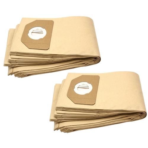 vhbw 20x sacs compatible avec Rotel Jazz U 69.3 aspirateur - papier, marron