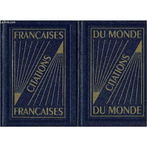 Citations Françaises + Citations Du Monde - Dans Un Coffret 2 - Volumes - Collection Les Usuels
