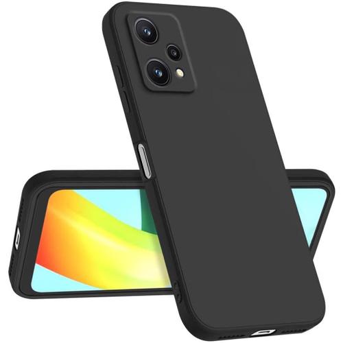 Coque Compatible Avec Realme 9 5g / Realme 9 Pro 6.59"" , Fine Antichoc Personnalisée Design Minimaliste - Noir