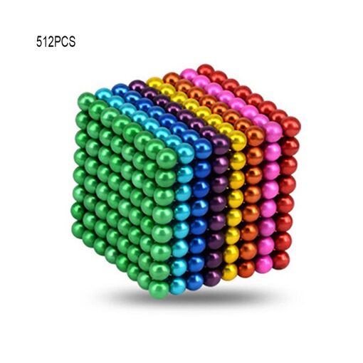 512pcs Boules Magn&eacute;tiques 1000 Boules Color&eacute;es