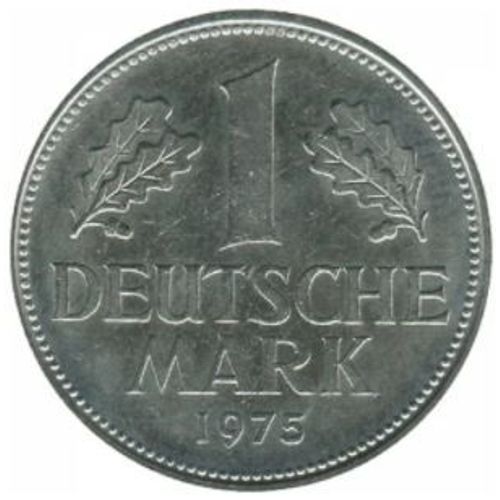 Pièce 1 Deutsch Mark Allemagne - 1975 F
