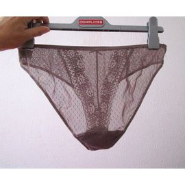 Culotte Gris Foncé Un Peu Transparentes Marque Tex Lot De 2 Exemplaires T. 38