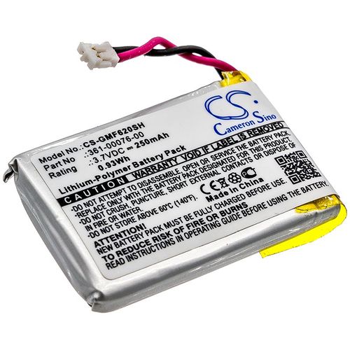 Batterie Li-Polymer 3,7v 250mah Type 361-00076-00 Pour Garmin Forerunner 620