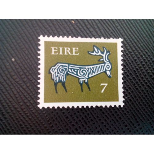 Timbre Irlande Yt 301 Cerf Stylisé, 8e Siècle 1974 ( 0010505 )