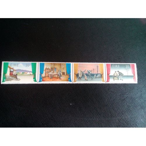 Timbre Irlande Yt 736 A 739 Séries: Théâtre 1990 ( 0010505 )