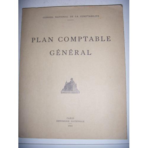 Conseil Supérieur De La Comptabilité: Plan Comptable Général, 1965