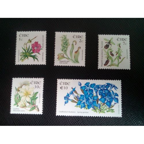 Timbre Irlande Yt 1647 A 1651 Séries: Fleurs Sauvages 2005 ( 0010505 )