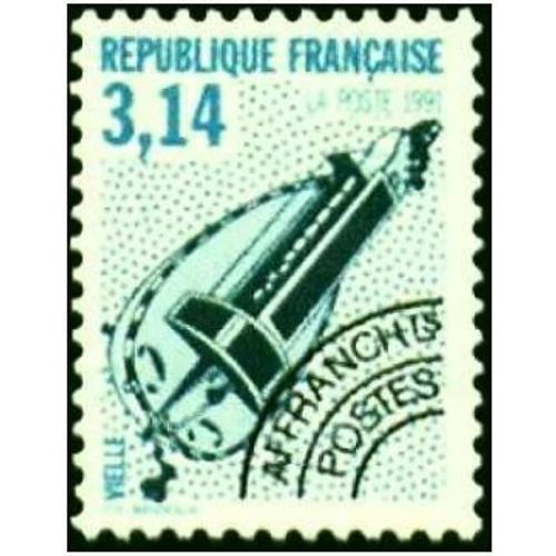 France 1992, Très Beau Timbre Préoblitérés Neuf** Luxe, Série Instruments De Musique, Yvert 219 - La Vielle, 3.14fr.