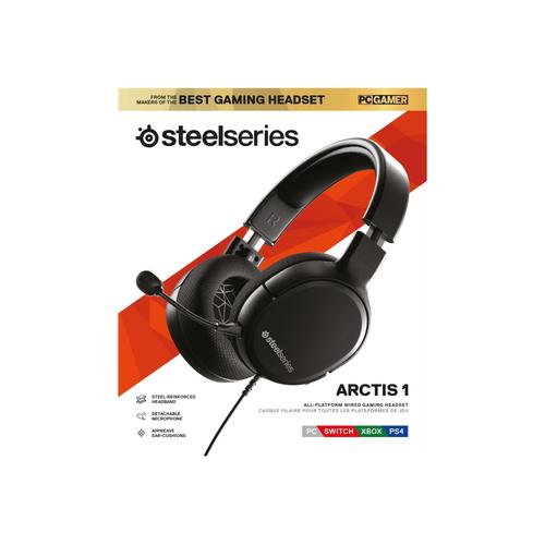 SteelSeries Arctis 1 - Micro-casque - circum-aural - 2,4 GHz - filaire - jack 3,5mm, USB-C - pour Sony PlayStation 5