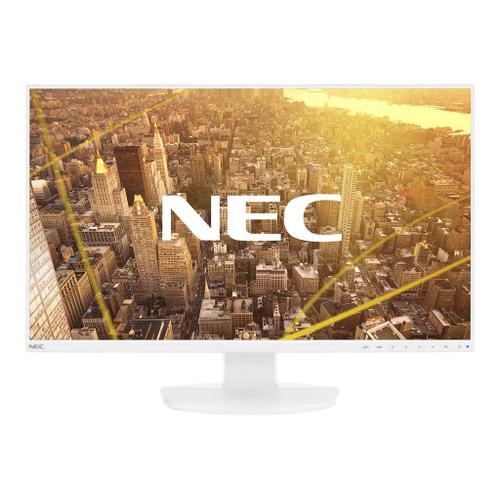 NEC MultiSync EA271F - Écran LED - 27" - 1920 x 1080 Full HD (1080p) - AH-IPS - 250 cd/m² - 1000:1 - 6 ms - HDMI, DVI-D, VGA, DisplayPort - haut-parleurs - blanc
