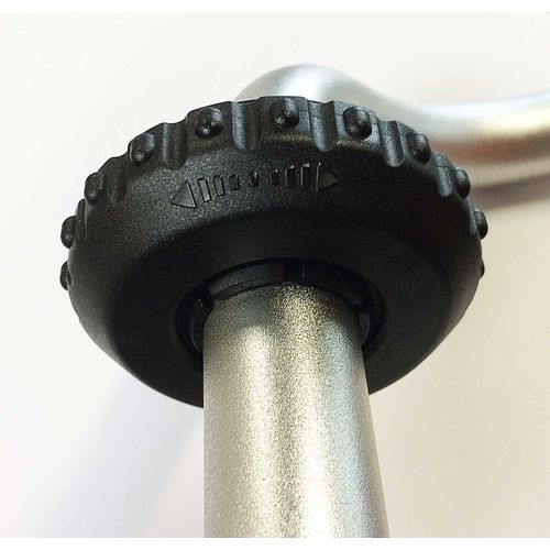 Sonnette Timbre Rotative Noir Sur Cintre D.22 Haute Qualite Dome Laiton 53mm