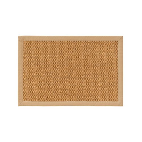 Paillasson Greta Beige 60x90 Cm - Tapis Poil Court Design Moderne Pour Salon