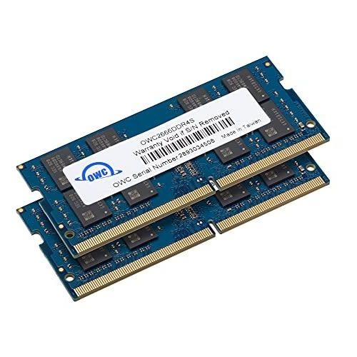 OWC Mémoire RAM 64Go (2 x 32 Go) 2666MHz DDR4 PC421300 SoDIMM 260 Broches Mémoire de Mise à Niveau, (2666DDR4S64P), pour 2018 Mac Mini