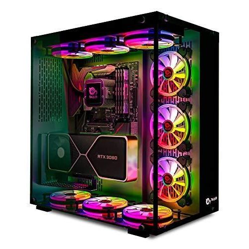 TALIUS Boîtiers PC Chronos Boîtier PC Gamer en Verre trempé