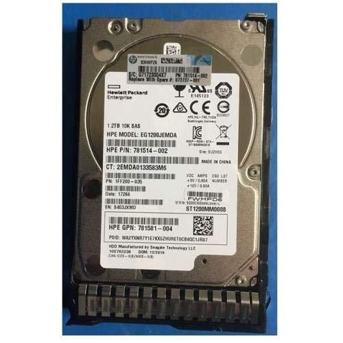 HP Disque dur interne Enterprise 872737001 disque dur 2.5" 1200 Go SAS Disques durs (2.5", 1200 Go, 10000 tr/min)