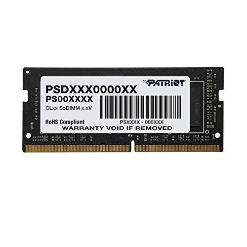Patriot Memory Mémoire RAM Memory Série Signature SODIMM Module de mémoire DDR4 3200 MHz PC425600 16Go (1x16Go) C22 PSD416G320081S