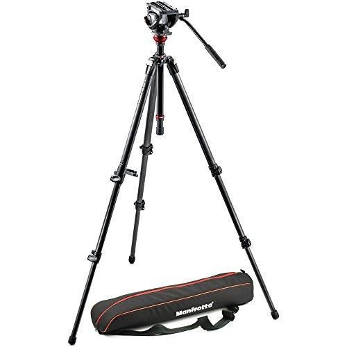 Manfrotto Trépied MVH500AH + 755CX3 Kit Trépied avec bol intégré + Sac Noir