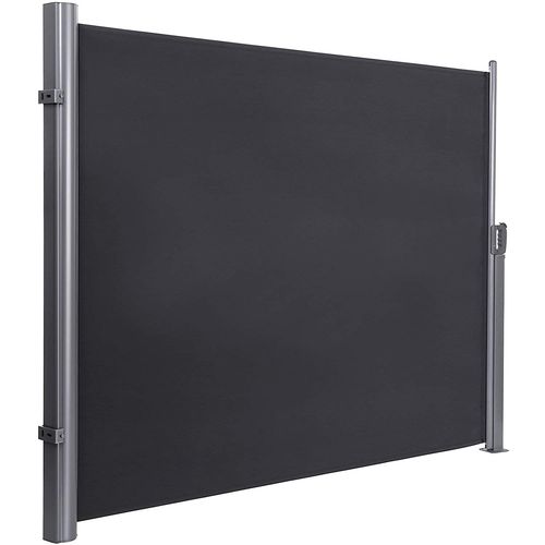 Store Latéral Extractible Brise Vue Pare Soleil Certifié Par Tissus En Polyester 280 G Gris Foncé 180 X 300 Gris Foncé Helloshop26 12_0000200