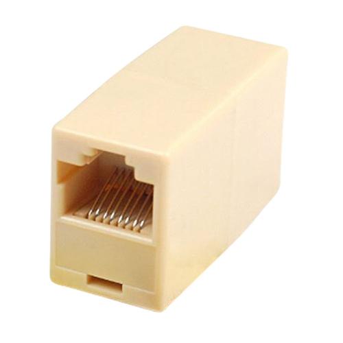 Coupleur RJ45 Cat 5/6 Ethernet reseau LAN Cable Adaptateur, Couleur: Blanc