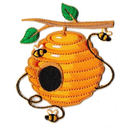 Patche Écusson Ruche Miel Et Abeilles