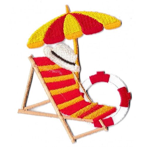 Patche Écusson Thermocollant Plage Transat