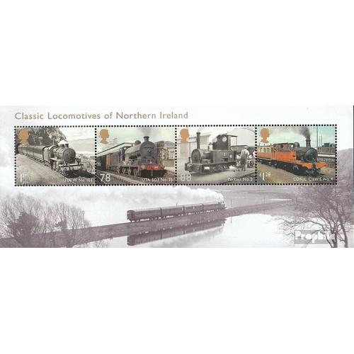 Royaume-Uni Bloc 82 (Complète Edition) Neuf Avec Gomme Originale 2013 Locomotives À Vapeur Irlande Du Nord