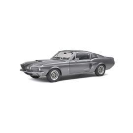 FORD MUSTANG SHELBY GT500 GREY BLACK STRIPES 1967 SOLIDO S1802905 1/18 GT  500