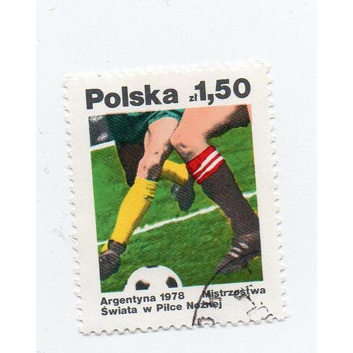 Pologne- 1 Timbre Oblitéré- Football- 1978